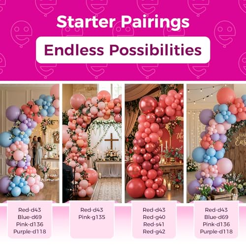 Image of Bezente Coral Latex Party Balloons - 100 Pack 12 inch Round Helium Pastel Coral Red Balloons for Bachelorette Wedding Engagement Birthday Summer Themed Party Decorations