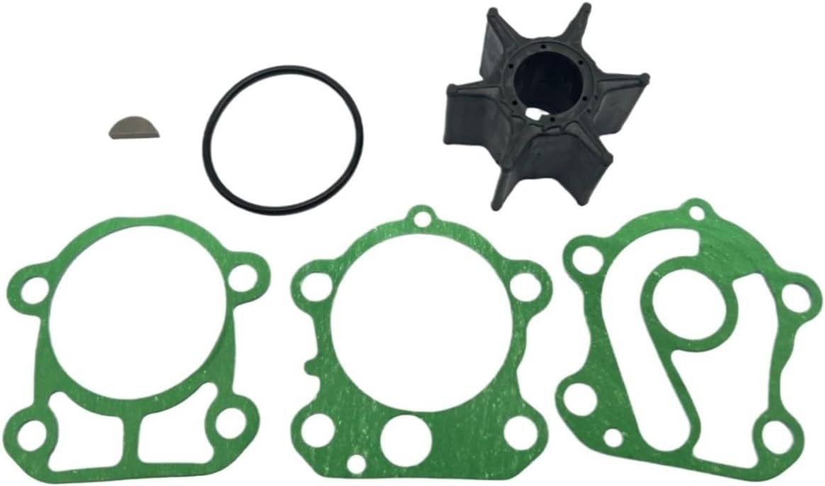 Water Pump Replacement Kit with Impeller Key Gaskets O-Ring Compatible with Outboard Engine 75HP 80HP 90HP 100HP 67F-44352-00