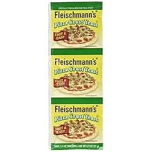 Fleischmanns Pizza Crust Yeast, Specially Formulated For Pizza Crust, 0.75 oz Pack of 4