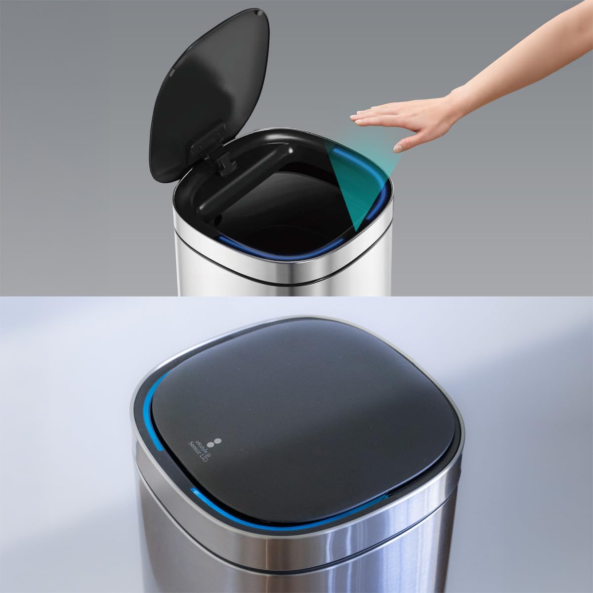 Amazon｜ottostyle.jp 自動開閉 オゾン消臭機能付き ゴミ箱 【専用蓋