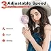 TRELC Mini Handheld Stroller Fan, Personal Portable Baby Rechargeable Fan With Flexible Tripod, Upgraded Version, Gift for Children Office Treadmill Room Car Traveling BBQ Gym (Pink)