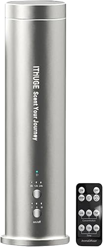 Difusor de aceite esencial sin agua para habitaciones grandes, cobertura de 1200 pies cuadrados con aplicación Bluetooth y control remoto con
