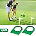 Eaezerav 2 Pack Golf Putting Cup with Flag Practice Golf Hole Training Aids for Kids Adults Indoor Outdoor Home Office Yard Lawn