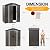 Shintenchi 5x3 FT Outdoor Storage Shed with Window, Lockable Outdoor Waterproof Tool Storage Sheds, Weather Resistant Tool Storage House Shed for Garden, Backyard, Patio Utility Tool Storage,Dark Gray