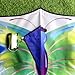 Butterfly Kite for Kids & Adults Easy to Fly, Large Kites for The Beach, Single Line Kite for Beginner, Come with 4 Long Tail and 300 FT String, Green