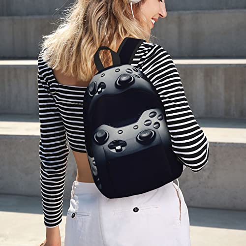 Sac à dos ordinateur portable imprimé manette de jeu grand format M - 7