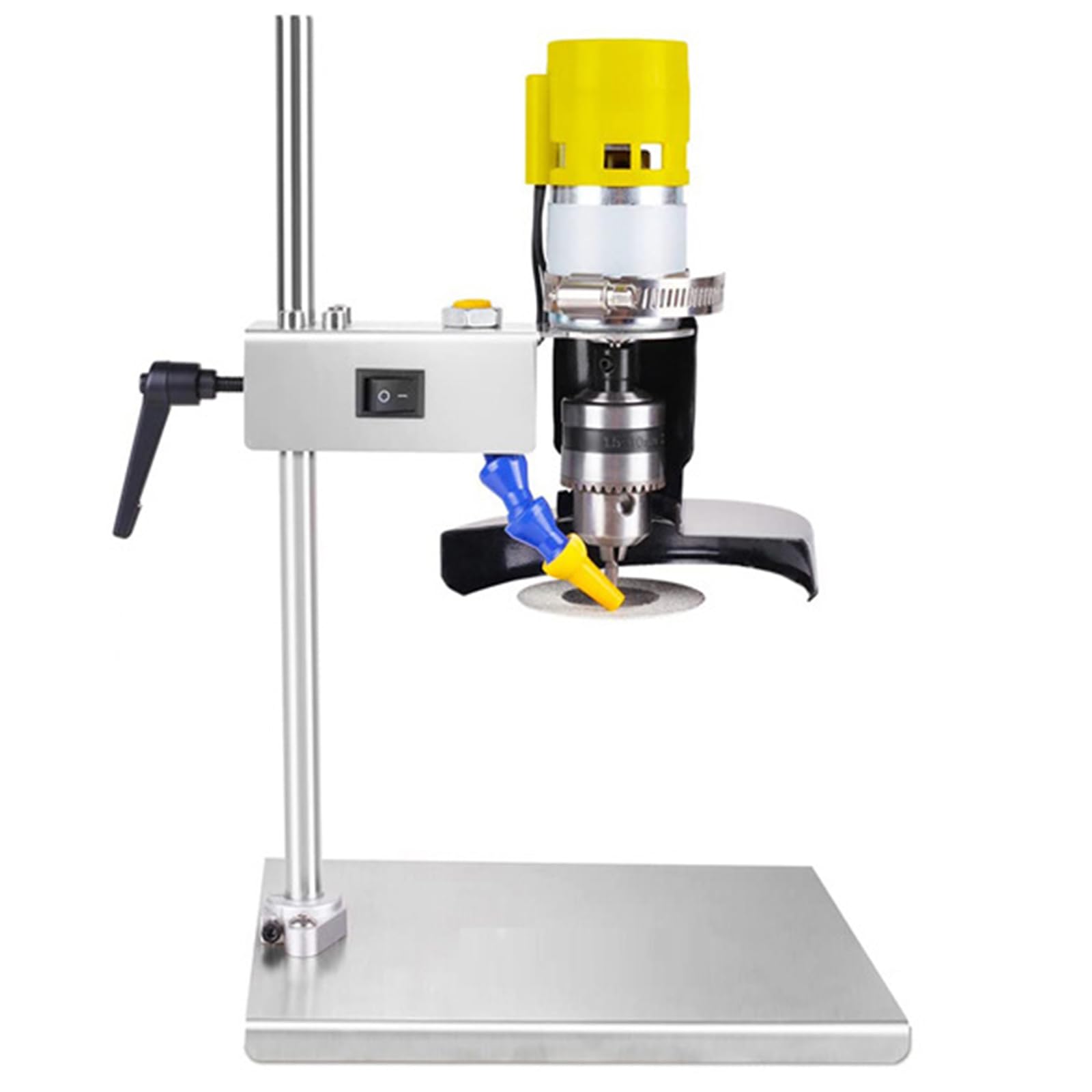 Cortador eléctrico de Botellas de Vidrio, Kit de Herramientas para Cortar Vidrio cerámico, con Disco de Corte de 6 cm, 7 velocidades Ajustables, para taladrar, lij,