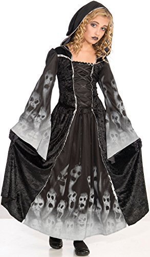 Fancy Me Bambine Bambini Orrendo Mietitore Soul Eater Vestito Abito Halloween Spaventosa Costume Vestito 6-12 Anni - 9-12 Years