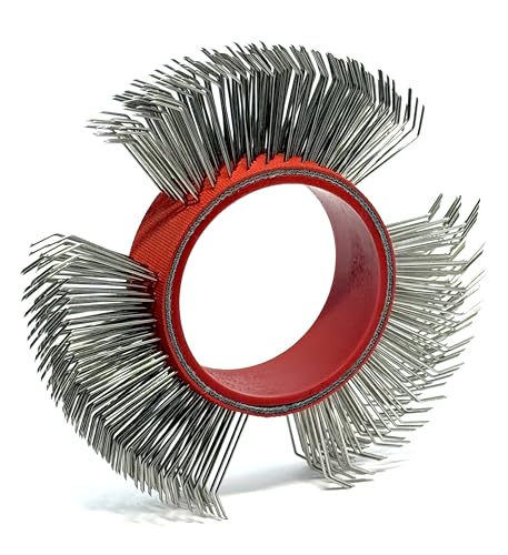 Image of Abrasive Wire Wheel Belts /Bristle Blasting Wheels for Surface Blaster, 1Pcs | 0.7mm Stainless Steel, 23mm Coarse Wire Wheel for Surface Blasting, Metal Blaster Clearing, Rust Removal