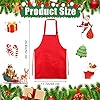 4 Sets Christmas Kids Apron and Chef Hat Boys Girls Aprons with 2 Pockets Hats Cooking Kitchen Painting Baking Wear (Classic) #1