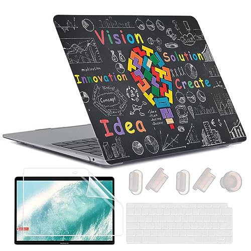 MUSHUI 4 in 1 Case for MacBook Air 13 inch 2020 2019 2018 Release M1 A2337 A2179 A1932 Retina Display Touch ID