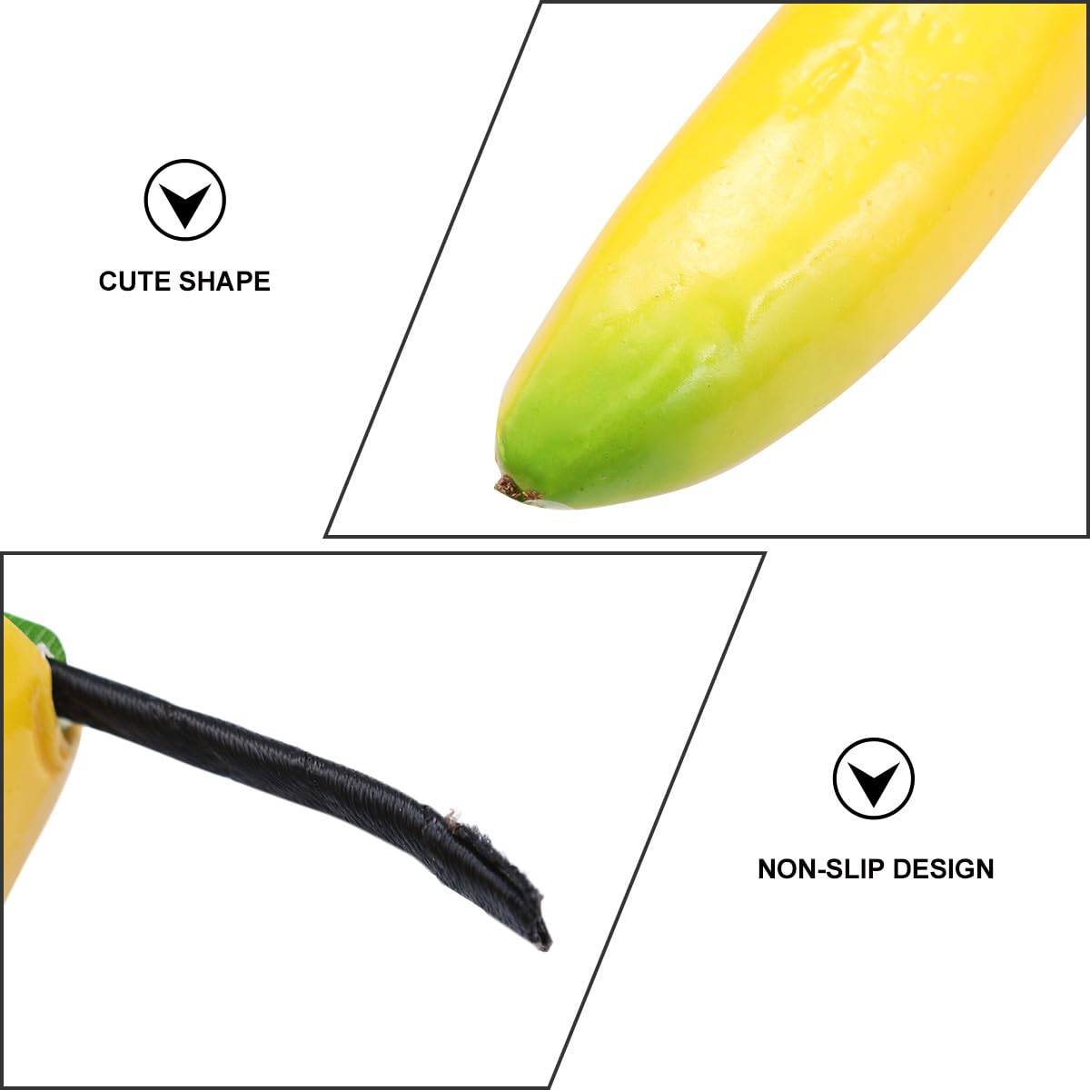 Toyvian Bandeau Banane Drôle en Mousse Légère pour Femmes, Serrage-tête Confortable et Ajustable, Accessoire de Fête Original pour Cosplay et Soirées à Thème