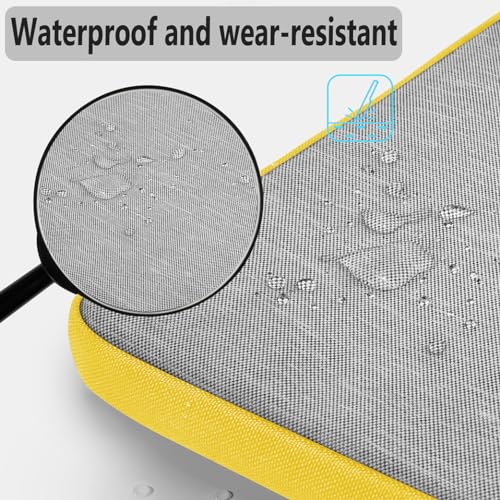 Image of Hseok Laptop Shoulder Bag 13 13.3 14 Inch Case Compatible with MacBook Pro /Neo 14 inch M5 /M4 /M3 /M2 /M1,Mac Air /pro /Neo 13 inch and Most 13 13.3 14 Notebooks,Spill-Resistant Briefcase,LT Gray & LT Yellow