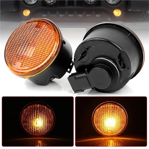 Luz direccional para Jeep Wrangler 2014-2017 ámbar de 12 V compatible con OEM 68200291AA 7