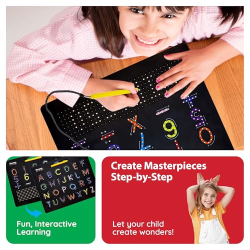 PicassoTiles Magnetic Drawing Board Toy - STEM Learning Tablet