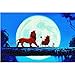 1000 Piezas de Rompecabezas para Adultos y niños The Lion King in The Moonlight Puzzle para Adultos 1000 Anime Juguete del Juego del Rompecabezas del desafío del Cerebro （75x50cm）