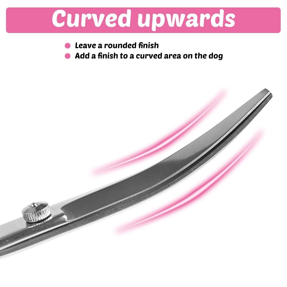 Ciseaux de Toilettage pour Chiens,Ciseaux de Coupe pour Chien,Acier Inoxydable 7/6,5" Cisailles pour Poils D'animaux pour Chiens et Chats