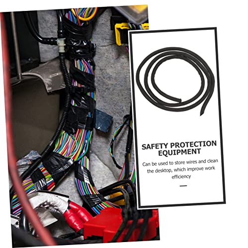 Fundas para organización de cables para escritorio Cord Hider de poliéster elástico y textil, fáciles de usar miniatura 4