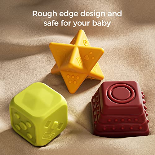 TUMAMA Baby Sensory Ball Set,Soft Textured Squeeze Balls Montessori Toys Easter Egg for Babies Toddlers 3-12 Months - Image 6