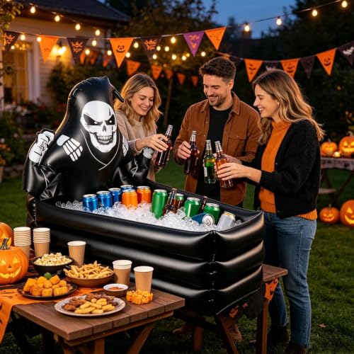 Refrigerador inflable para bebidas con diseño de ataúd resistente de 89cm 4