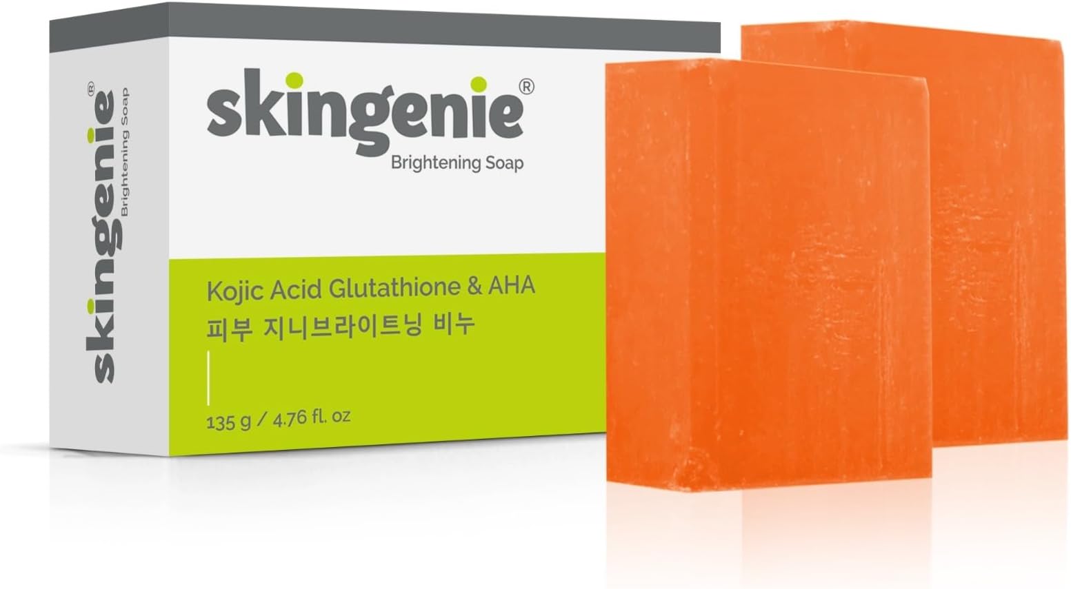 Kojic Acid Soap | With Glutathione | Alpha Arbutin & AHA | Skin Brightening & Lightening Soap | Suitable For All Skin Type | For Men & Women | Bathing Soap | 135g