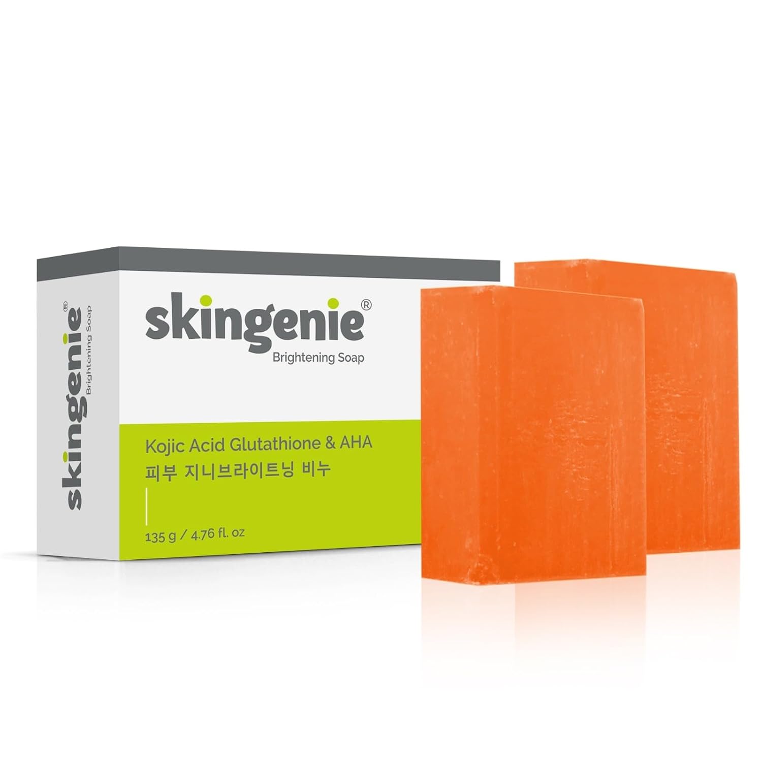 Skingenie Kojic Acid Soap | With Glutathione | Alpha Arbutin & AHA | Skin Brightening & Lightening Soap | Suitable For All...