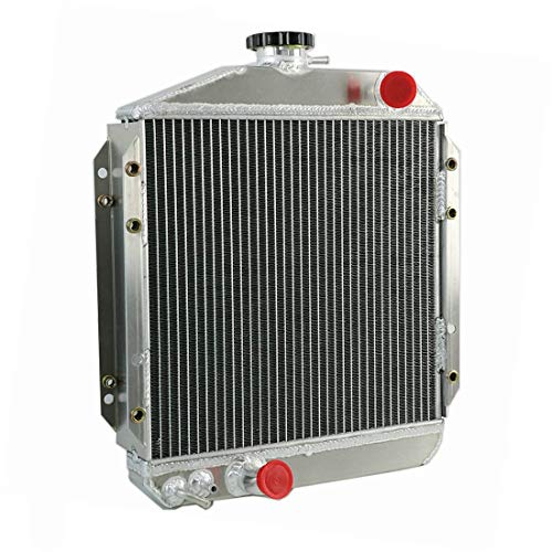 CoolingSky 3 Row All Aluminum Radiator for Tractor Yanmar 2001 2010 2020 2202 2220 2301 2310 2402 2420, 129350-44500