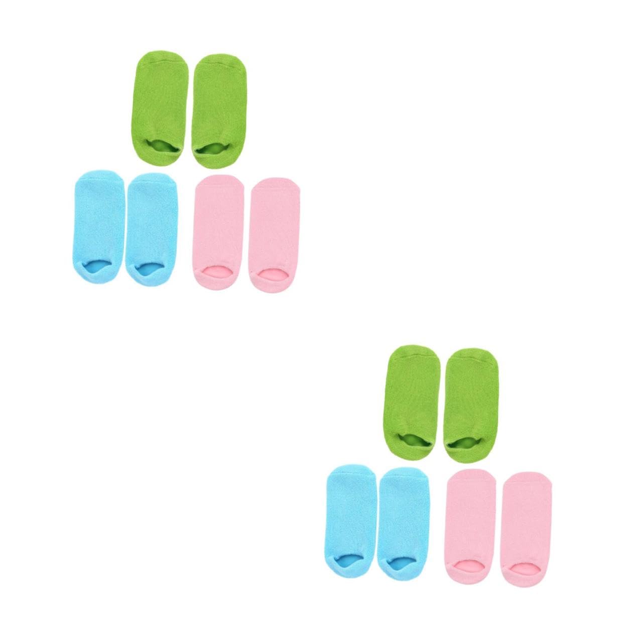 minkissy 6paare Moisturizing Fußmaske Socken Feuchtigkeitsspendende Rutschfeste Gel-socken Für Fußpflege Für Spa Beauty-salon Zuhause Hautreparatur Und Pflege Trockener Füße
