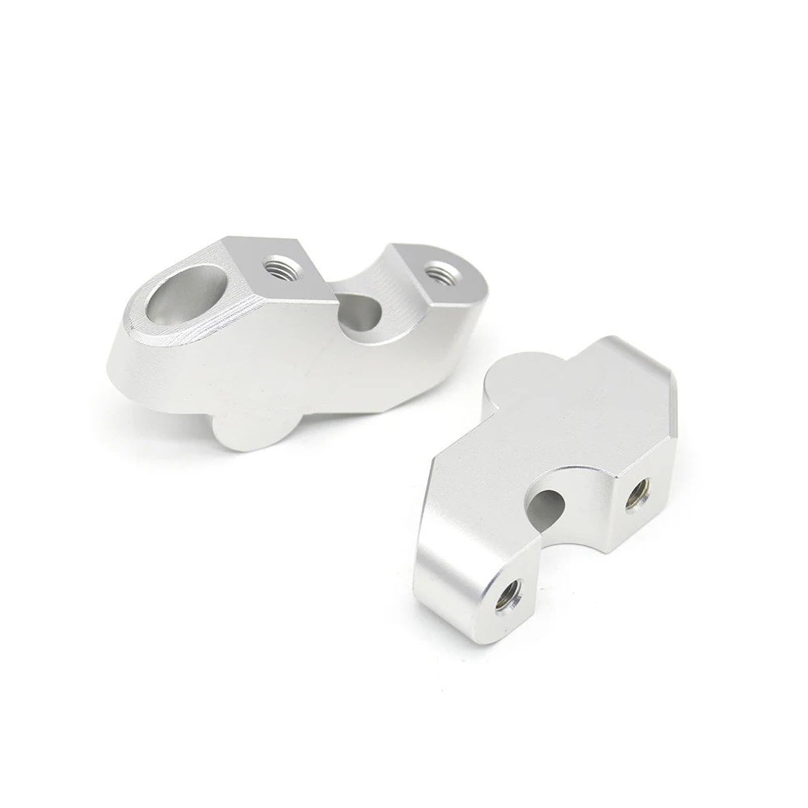 Accessori Per Moto Riser Manubrio Arretrati Di Alta Qualità Per Triumph Speed ​​400 Scrambler 400X Speed400 Scrambler400X 2024- Riser Manubrio Moto(Argento)