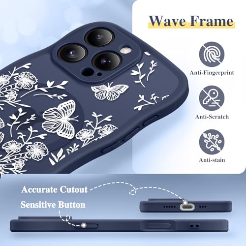 GVIEWIN for iPhone 16 Pro Case Compatible with MagSafe Curly Wave Edge by GVIEWIN - Used condition - Image 5