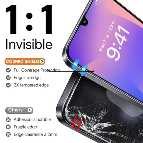 Image of Tempered Glass Screen Guard for Samsung A17, M17, F17, M36 | Anti Reflection Technology, Military Grade, Extreme Touch Response, Easy Install Kit