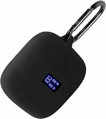 Geiomoo Silicone Case Compatible with TAGRY X08, Protective Cover with Carabiner Black