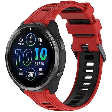 TFXXSJWY for Garmin Forerunner 965 Watch Bands / Forerunner 955 / Forerunner 945 / Forerunner 935 Replacement Strap Wristband Accessories Soft Silicone 22mm Band for Fenix 5/ Fenix 5 plus/Fenix 6/ Cover