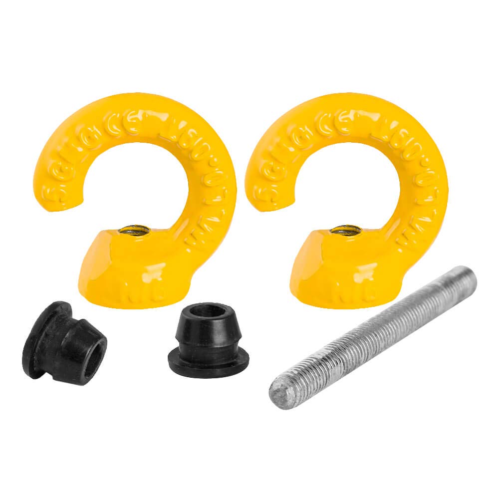ROBUSTO Schutzpfosten-Set ECO, g/s, Ø 4,2 cm, 140 cm, mit Haken und Doppelkette, Art.-Nr. 608092 | Absperrpfosten | Absperrpoller | Stahlrohrpoller