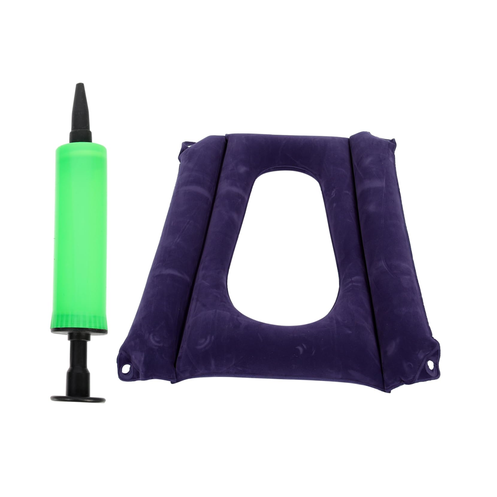 KOMBIUDA Cojín PVC para Inflable Antiescaras Transpirable Ruedas Silla Portátil Flocado y PP, Ligero Color Aleatorio y Personas Mayores y Pacientes