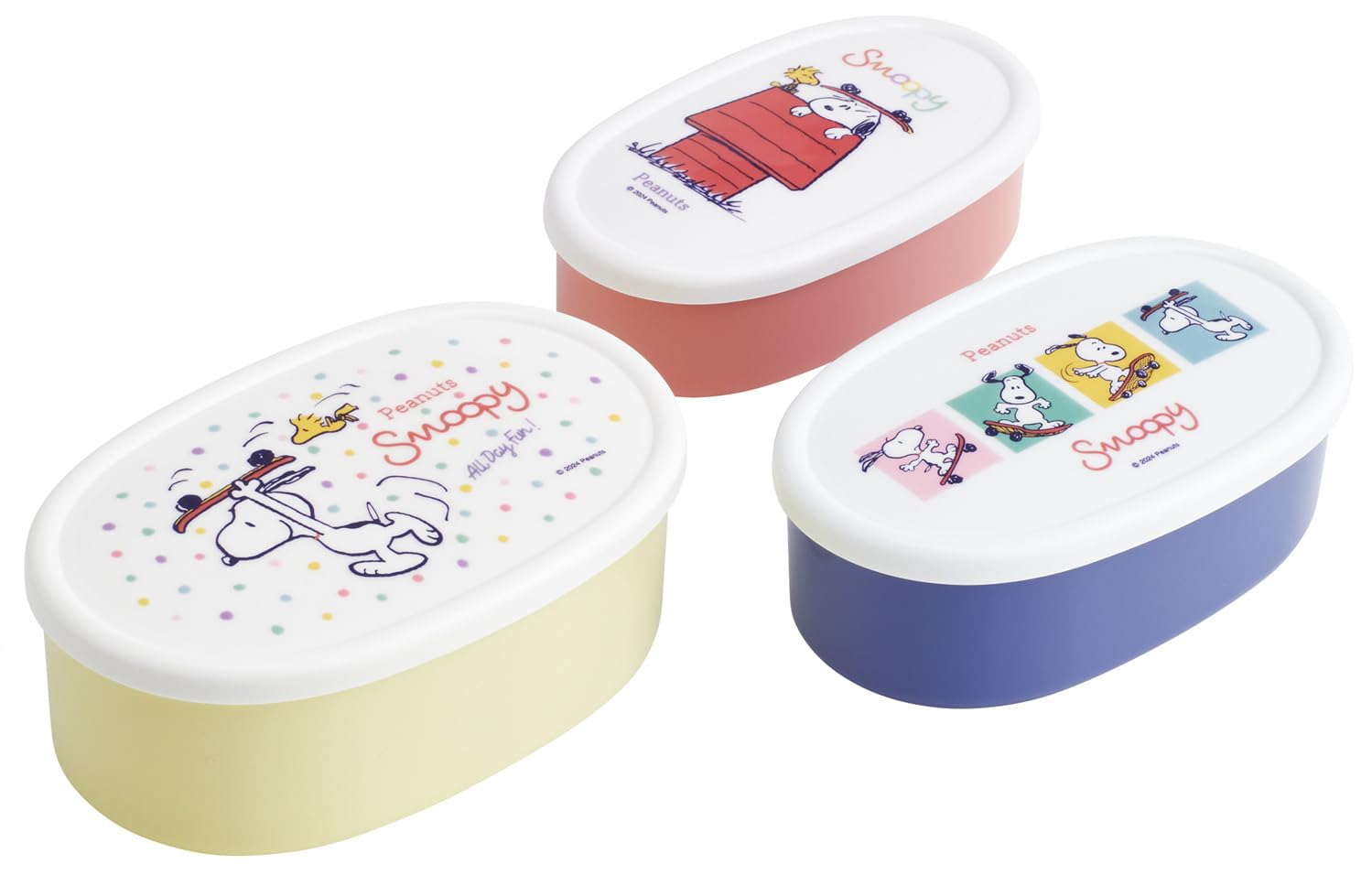 Amazon｜スケーター(Skater) 弁当箱 抗菌 保存容器 ランチボックス 3個 