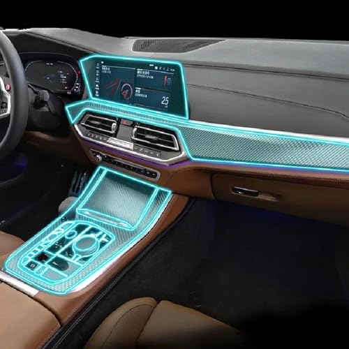 Film PPF anti-rayures de qualité premium pour console BMW X6M F96 2020-2022