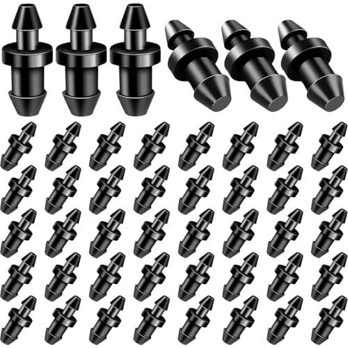 100 Pieces Drip Irrigation Plugs 1/4' Drip Irrigation End Plug Fittings,Drips Line End Plug...