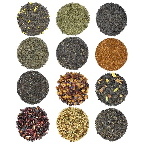 Solstice Loose Leaf Tea Ultimate Sampler Feat. 12 Teas; Approx 180+ Servings