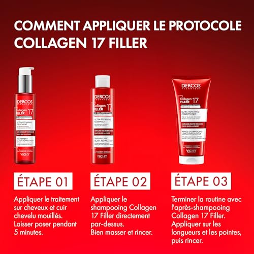 Vichy Dercos Collagen Filler 17 Shampoing Ultra réparateur 200ml - vue 10