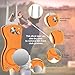 Middletown Outdoors Golf Divot Tool with Magnetic Ball Marker, Multifunctional Divot Tool, Foldable Fork,Fix Divots, Clean Clubs and Cleats, U Shape Bottom can Hold Club, Orange