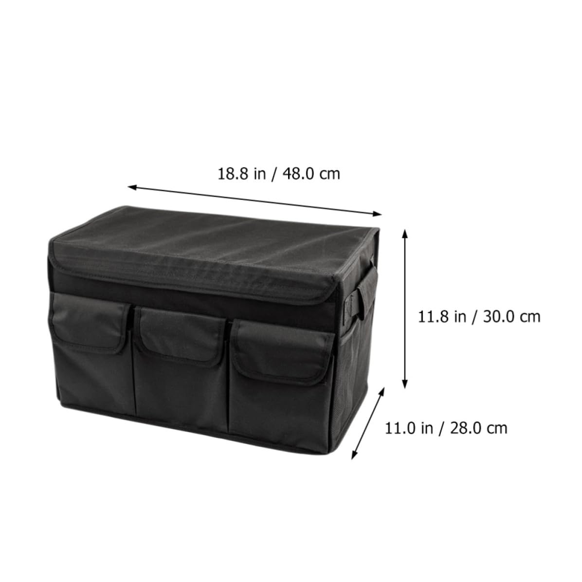 DECHOUS Car Trunk Storage Box Organizzatore per Bagagliaio Auto Pieghevole Oxford Nero, Grande Capacità, per Uso Domestico e Bagagliaio Auto