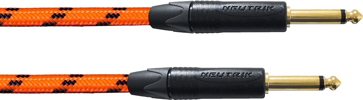 CORDIAL CABLES kabel gitarowy 3 m pomarańczowy UV reaktywny
