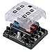 BEP ATC-6WQC ATC Six Way Fuse Holder Quick Connect with Cover and Link