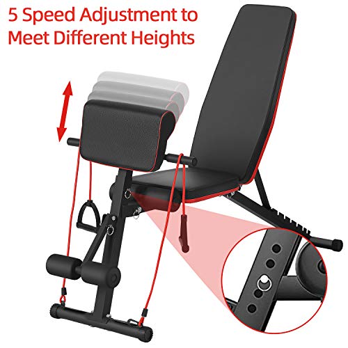 Gymbong Adjustable Weight Bench,Incline Decline Weight Lifting Equipment Workout Bench,Foldable Workout Bench for Home Gym