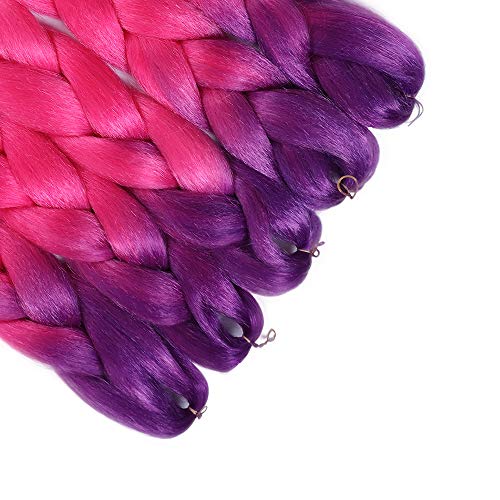 5 pezzi treccia estensioni dei capelli sintetici