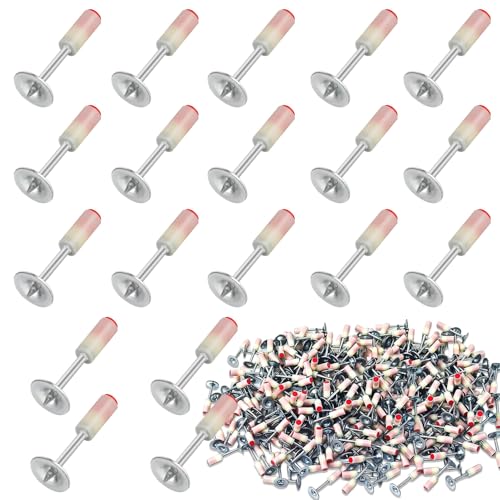 Clavos Redondos de Acero, Paquete de 400 7,3 mm Clavos para Pistola de Clavos, Clavos Redondos para Pistola de Clavos, Adecuados para Pistolas de Clavos, Correctores de Alambre