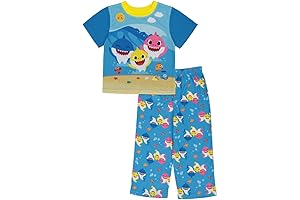 Boys' Paw Patrol | Baby Shark 2-Piece Loose-fit Pajama Set: Cozy and...