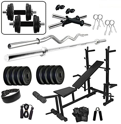 Body Maxx 70KG PVC Combo 19 Home Gym with 8 in 1 Multipurpose Bench-image-28