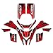 Estilo Etiquetas ENGOMADAS de gráficos for Yamaha Blaster 200 200 1988-2006 YFS Rojo Negro ATV Completo Pegatina Race Kit
